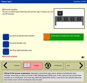 Official DVSA Revision questions
